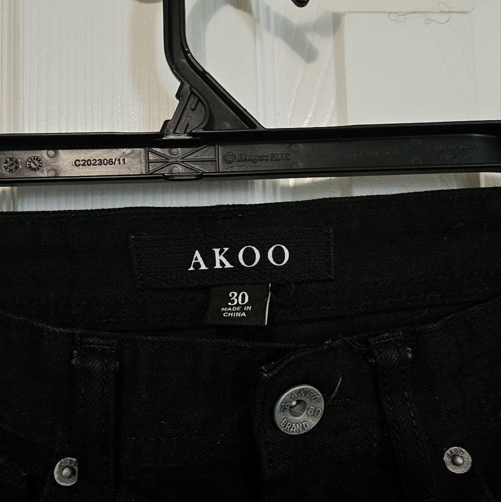 AKOO Black Denim Jeans